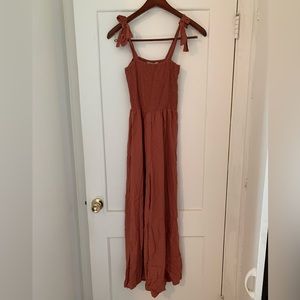 Yireh Mika jumpsuit, size small, dusty rose